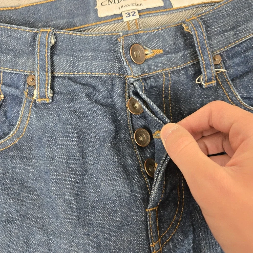 Charles Miller Brand Jeans Mens 32x33 CMBD X Fitz Denim Selvedge Raw USA Made‎